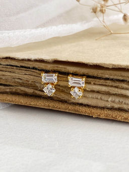 Boldiful - Bitsy Sterling Silver 5A Cubic Zirconia Earrings