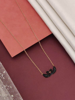 Abdesigns - Magnificent Rose gold Plated Swan Necklace