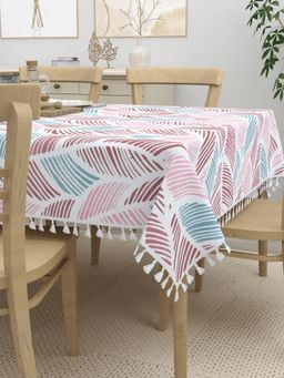 Home Affairs - Cotton 6-Seater Dining Table Cover, Rectangular (6 Seater)