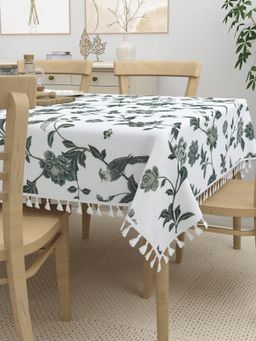 Home Affairs - Cotton 6-Seater Dining Table Cover, Rectangular (6 Seater)