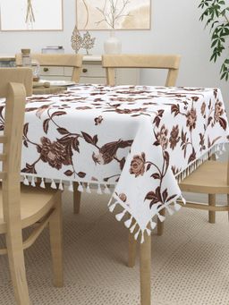 Home Affairs - Cotton 6-Seater Dining Table Cover, Rectangular (6 Seater)