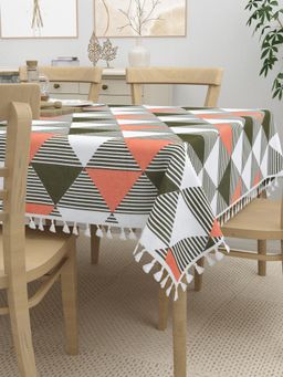 Home Affairs - Cotton 6-Seater Dining Table Cover, Rectangular (6 Seater)