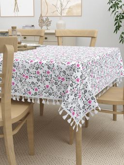 Home Affairs - Cotton 6-Seater Dining Table Cover, Rectangular (6 Seater)