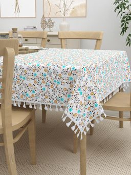 Home Affairs - Cotton 6-Seater Dining Table Cover, Rectangular (6 Seater)