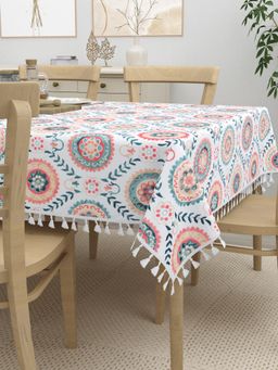 Home Affairs - Cotton 6-Seater Dining Table Cover, Rectangular (6 Seater)