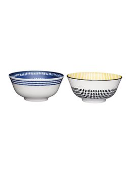 KitchenCraft - Vibrant Glazed Stoneware Bowl Duo