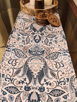 Akira Furnishings - Add A Touch Of Elegance with Our Traditional Blue and Purple Table Runner