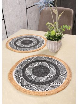 Saral Home - Mela Table Place Mat 2Pc-Grey