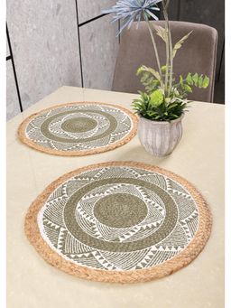 Saral Home - Mela Table Place Mat 2Pc-Olive