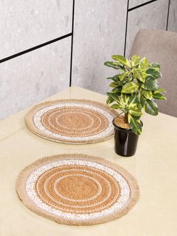 Saral Home - Isar Table Place Mat 2Pc-Brown