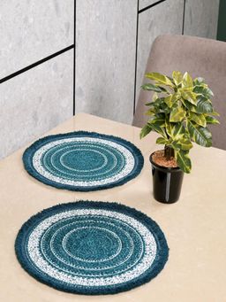Saral Home - Isar Table Place Mat 2Pc-Teal