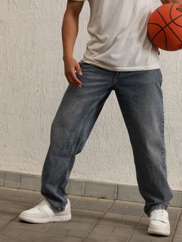 Hubberholme - Men Tapered Fit Pure Cotton Heavy Fade Jeans