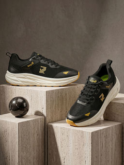 LIBERTY - LEAP7X FORCESTEPE Sports Lacing Jogging Shoes for Mens - Black