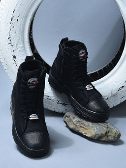LIBERTY - Freedom HUNTER-Z Casual Boots Lacing for Mens - Black