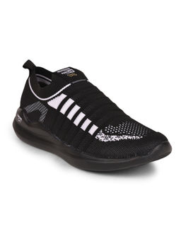 LIBERTY - Force 10 MADRID-2 Sports Non Lacing Running Shoes for Mens - Black