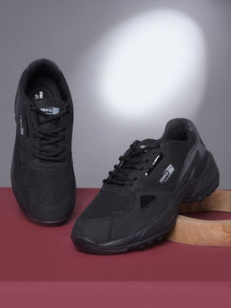 LIBERTY - Force 10 NORWAY-5 Sports Lacing Running Shoes for Mens - Black