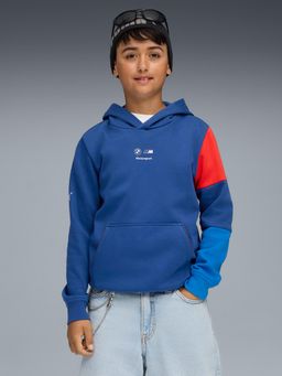 Puma - Bmw Mms Unisex Blue Essentials Hooded Sweatshirt