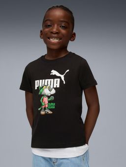 Puma - Black Super Boys Graphic Cotton T-shirt