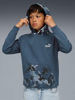 Puma - Essentials Camo Boys Long Sleeve Hoodie