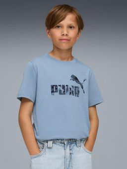 Puma - Boys Blue Printed T-Shirt