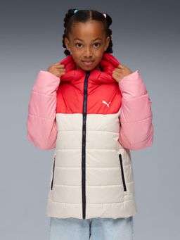 Puma - White Essentials Kids' Warm Hooded Padded Jacket