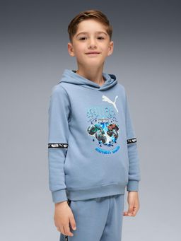 Puma - X Hot Wheels Boys Grey Printed Monster Trucks Hoodie
