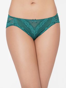 Wacoal - Lucy Low Waist Medium Coverage Lace Bikini Panty - Green