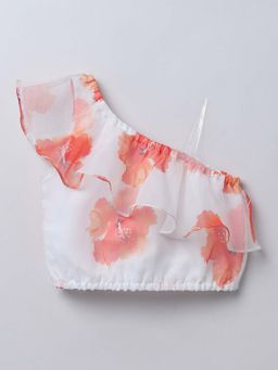 Taffy - White Floral Comfortable Fit Top