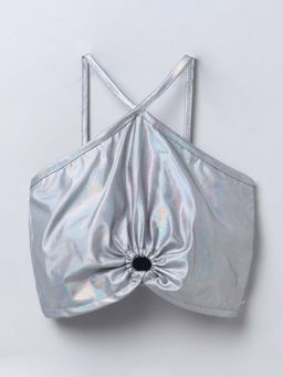 Taffy - Silver Solid Comfortable Fit Top (5-6 Years)
