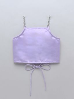 Taffy - Purple Solid Comfortable Fit Top