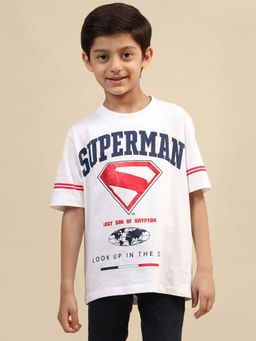 Kidsville - Official Superman Printed Regular Fit Tshirt For Boys