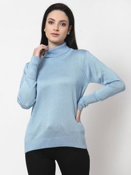 Club York - Women Blue Pullover Sweatshirt