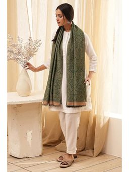 Biba - Green Woven Shawl