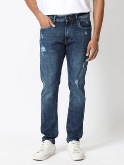 Rare Rabbit - Hawkins Light Blue Solid Jeans