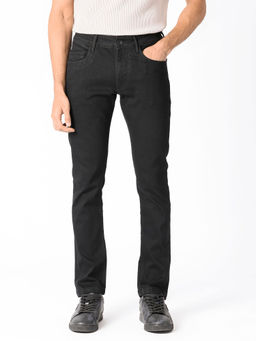 Rare Rabbit - Hawkins Primary Black Solid Jeans