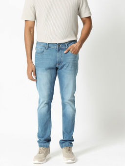 Rare Rabbit - Night Pastel Blue Solid Jeans