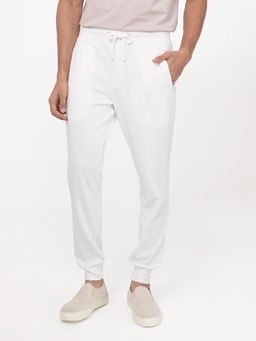 Rare Rabbit - Toyo Primary Off White Solid Track Pant