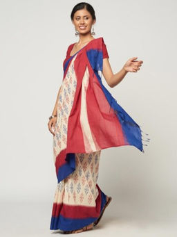 Fabindia - Cotton Ikat Weave Sari
