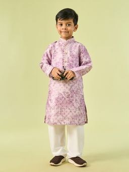 Manyavar - Lilac Kurta With Pyjama