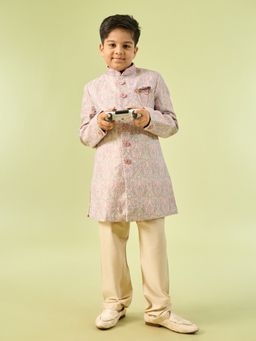 Manyavar - Royal Pink Charm Kurta With Pyjama