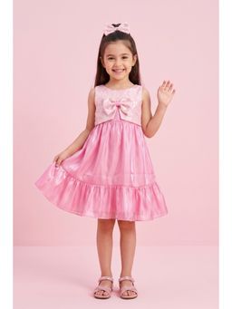 TINY GIRL - Sleeveless Sequin Bow Party Dress