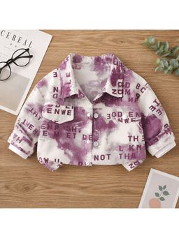 Googo Gaaga - Boys Typography Printed Cotton Full Sleeves Casual Pink Shirt