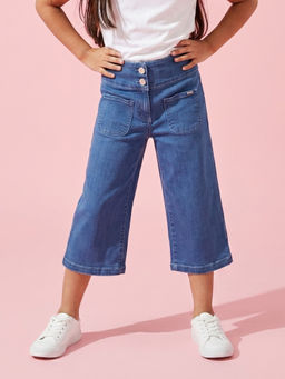 TINY GIRL - Mid Rise Wide Leg Culottes