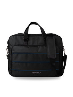 Assembly - Laptop Messenger Bag with Padded Laptop Compartment|USB Charging Port|14 Inches|Black