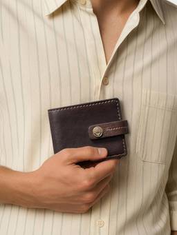 Hidesign - Genuine Leather Baron W2 Brown Bi Fold