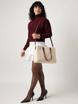Fastrack - Berry Pop Laptop Tote Bag With Detachable Straps