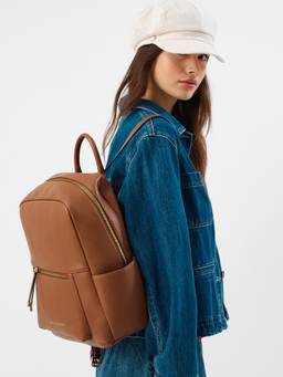 Accessorize London - Womens Brown Bonnie Backpack
