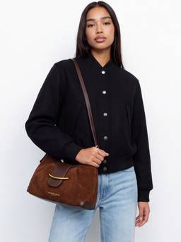 Accessorize London - Womens Brown Arad Crescent Hardware Sling