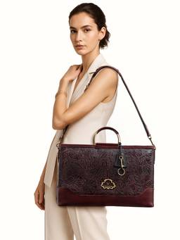 Hidesign - Genuine Leather Marquise 04 Marsala Tote Bag