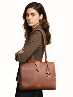 Hidesign - Genuine Leather Normandie 02 Tan Tote Bag